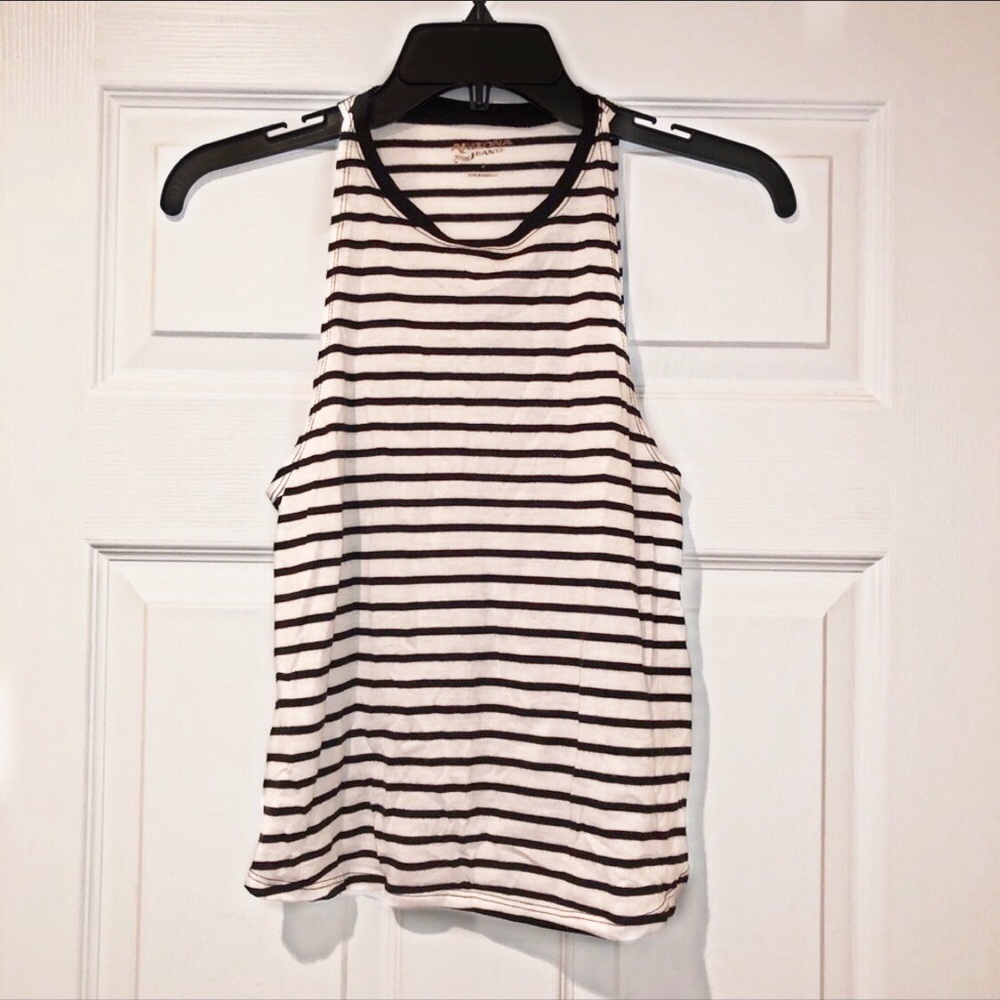 Black & White Striped Tank Top